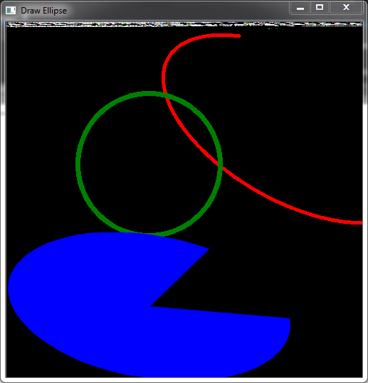 Drawing ellipse